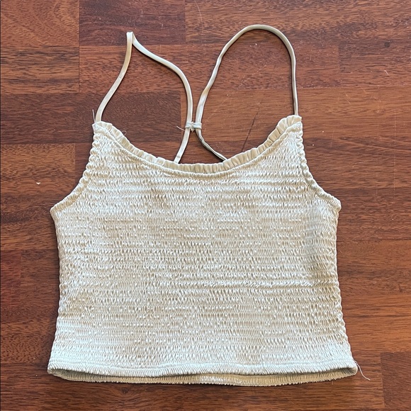 Free People Tops - Free People Beige Smocked Camisole